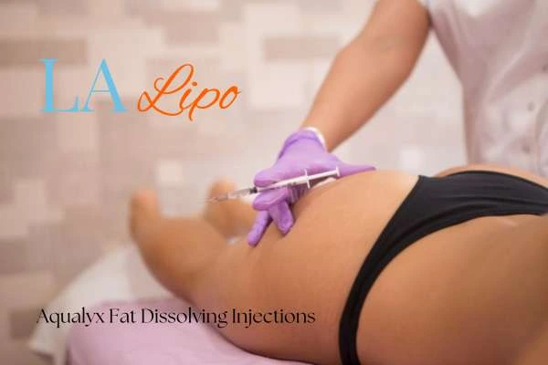 Woman having fat dissolving injections South Yorkshire on thighs