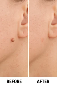 Skin tags removal South Yorkshire before and after